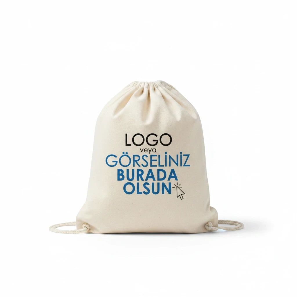 Baskılı Büzgülü Sırt Çantası