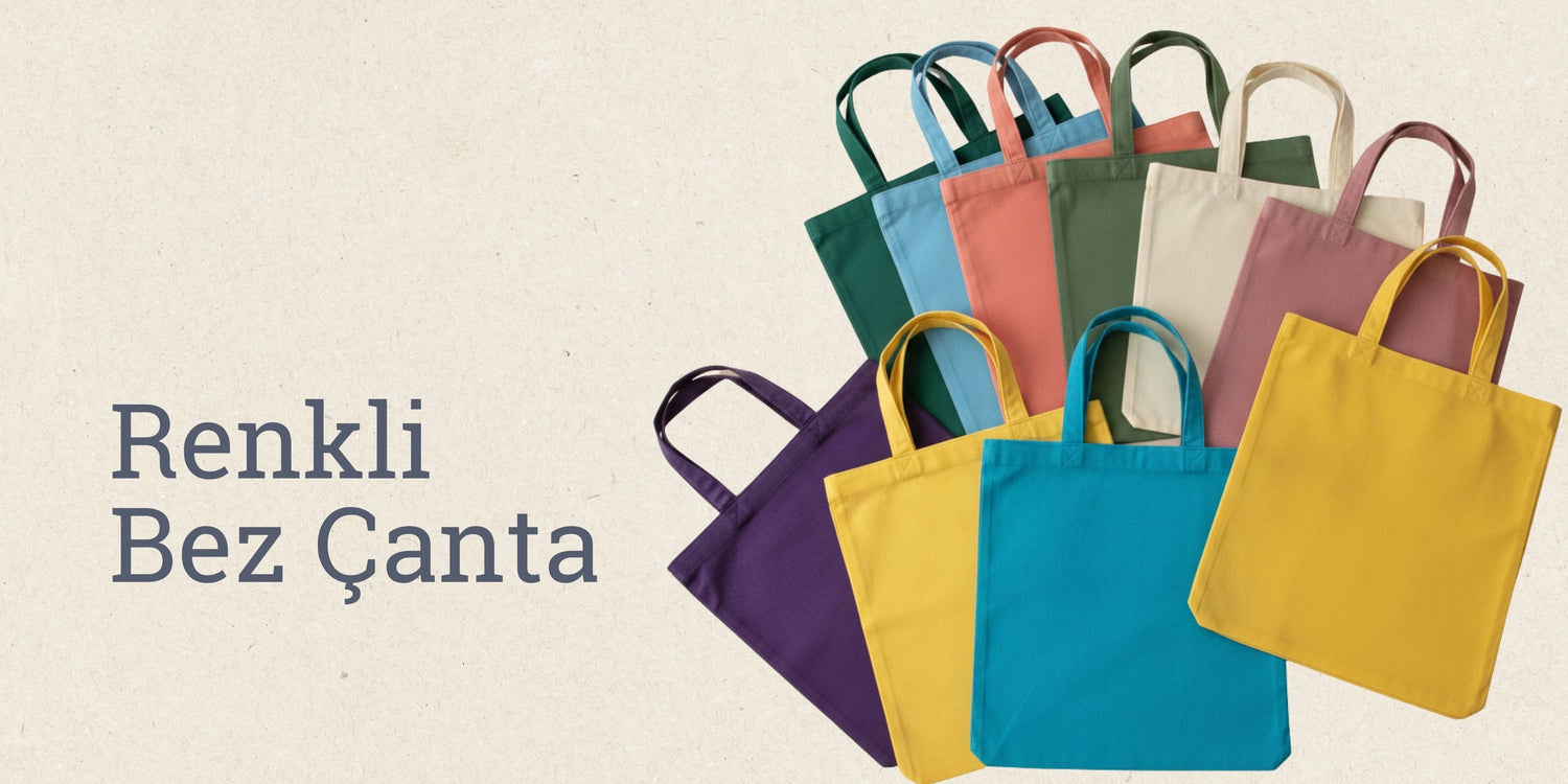 Renkli Bez Çanta