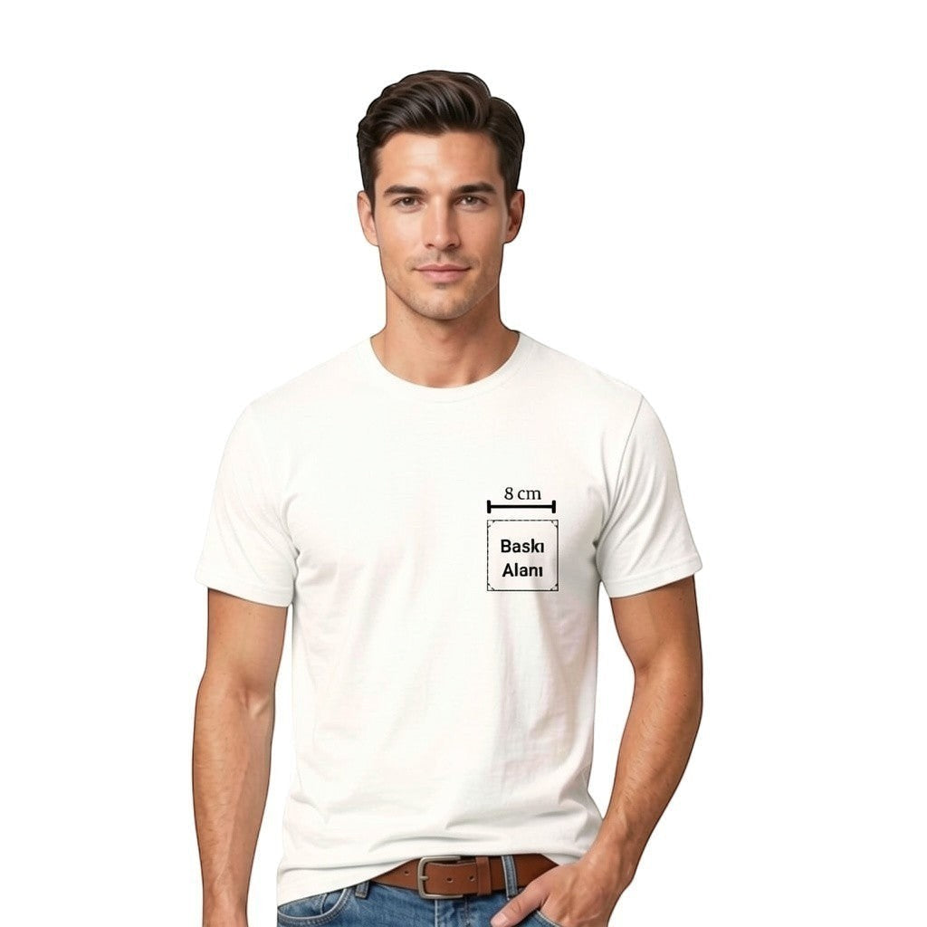 Baskılı Bisiklet Yaka Tişört Toptan ve Perakende Satış En Uygun ve En Hesaplı Beyaz