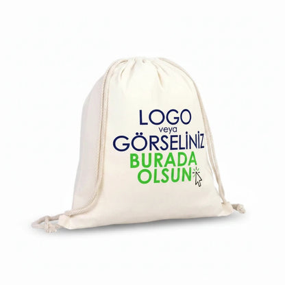 Baskılı Büzgülü Sırt Çantası