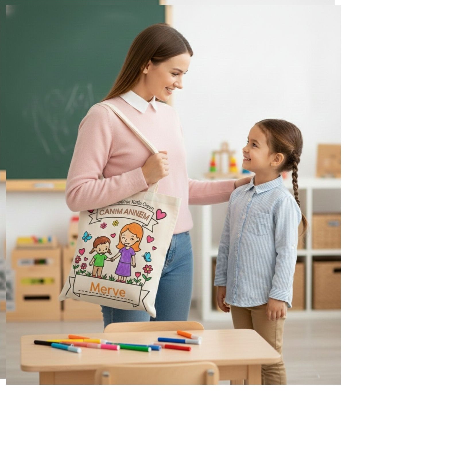 Anneler Günü’ne Özel – Anne İsmi Yazılan Çanta