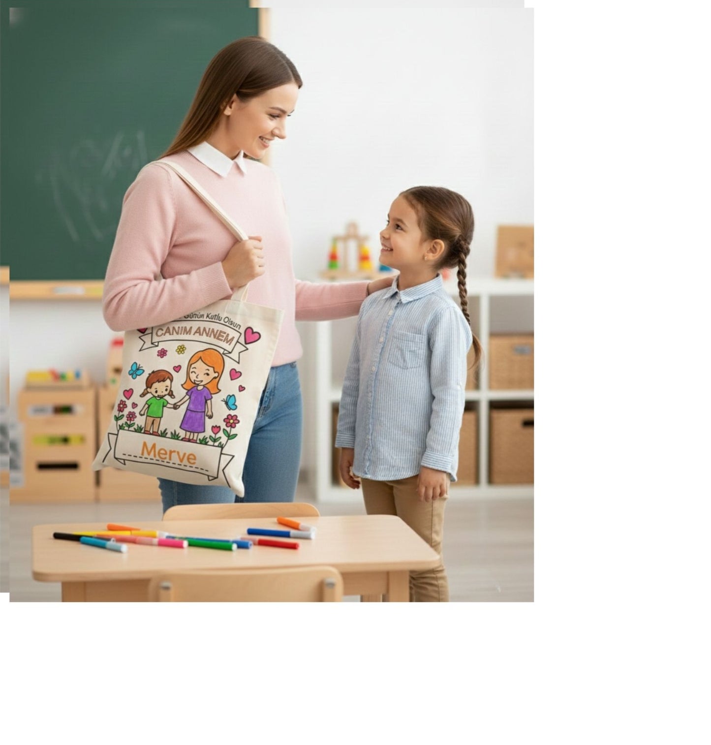 Anneler Günü’ne Özel – Anne İsmi Yazılan Çanta
