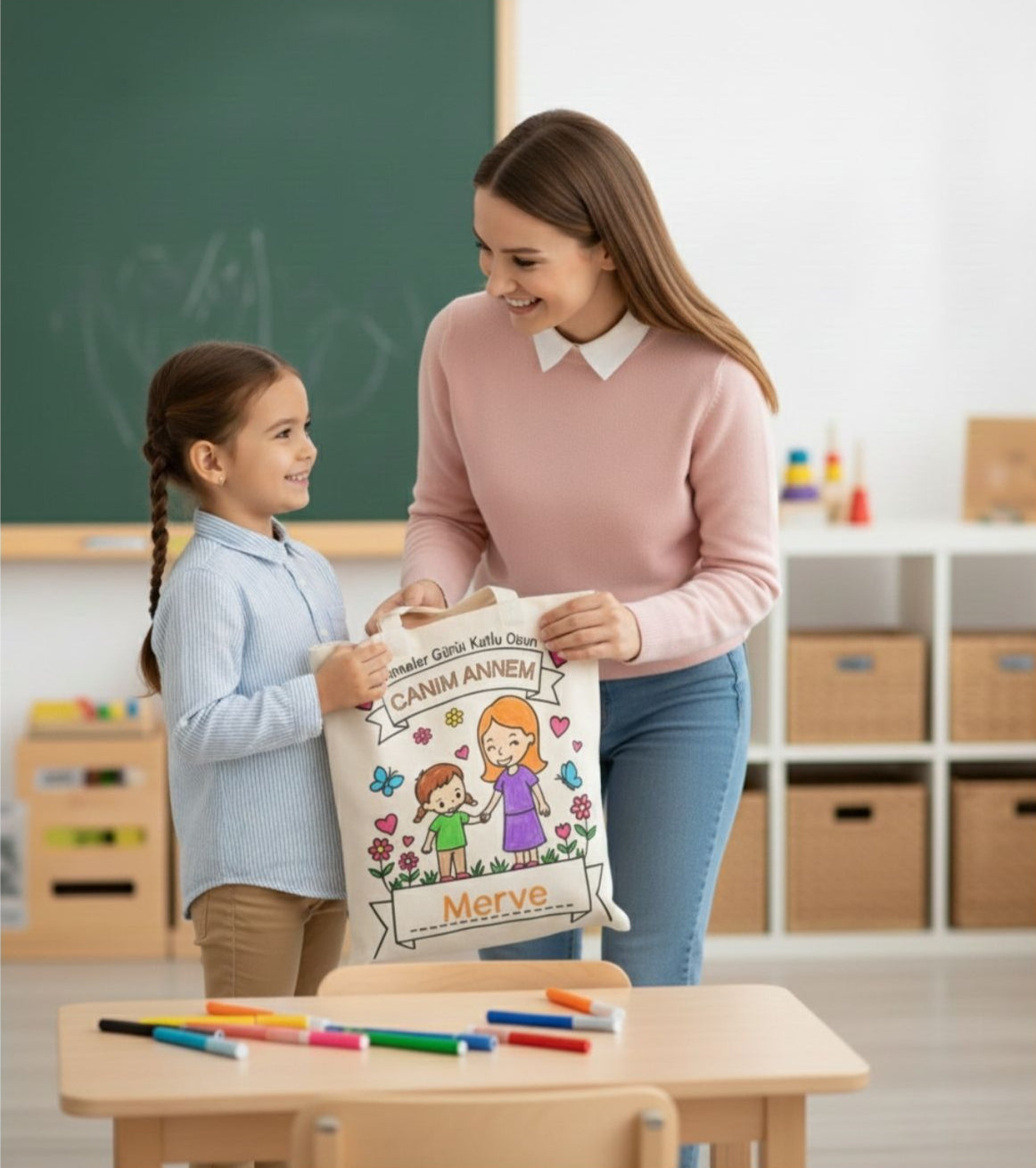 Anneler Günü’ne Özel – Anne İsmi Yazılan Çanta