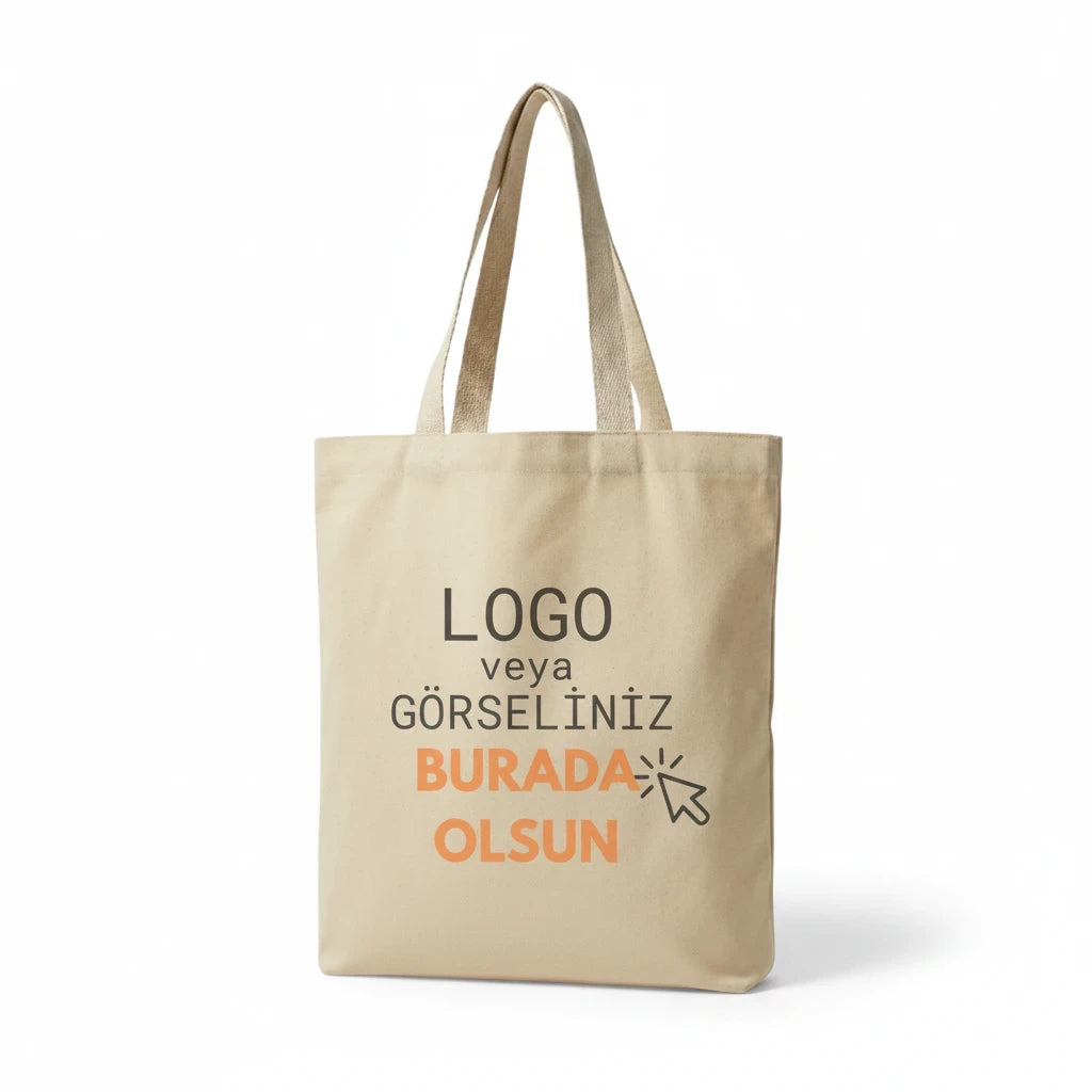 Toptan Bez Çanta markalı, %100 pamuklu, baskıya uygun, dayanıklı ham bez alışveriş çantası.