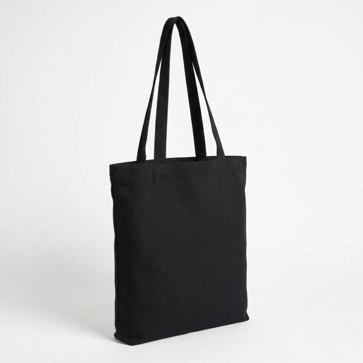 Toptan Bez Çanta marka 38x40 cm boyutunda, 140 gr %100 pamuklu kumaştan üretilmiş siyah bez çanta.